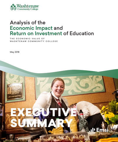 analysis of the economical impact and ROI of education flyer