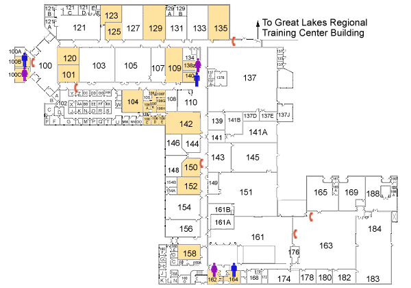 Occupational Education Building first floor map