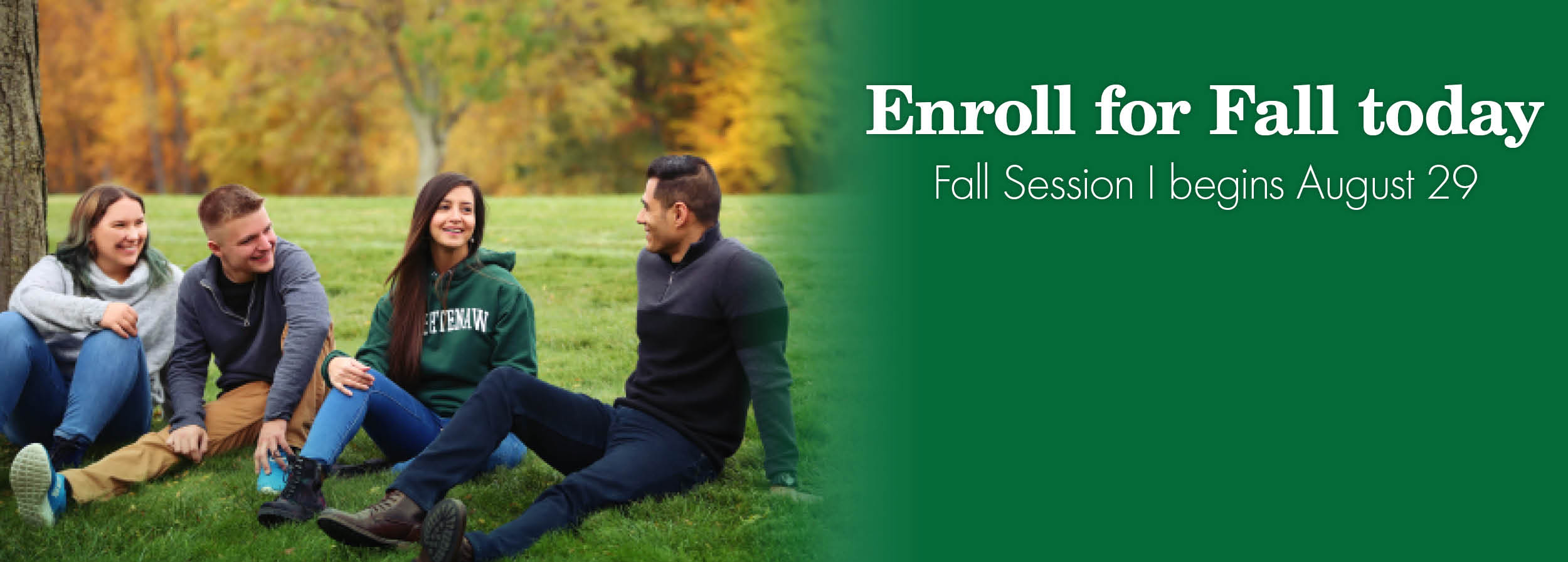 Homepage banner | Enroll for Fall Semester
