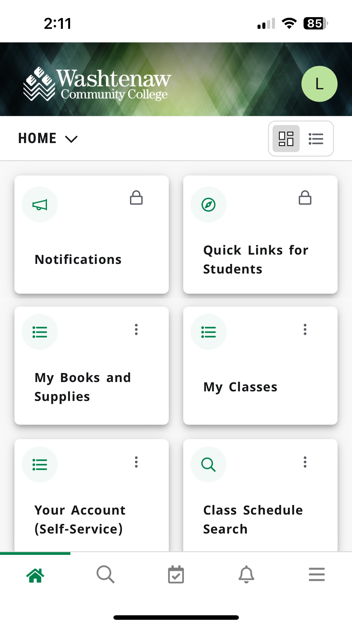 mobile app on an iphone