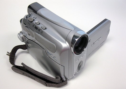 An image of a digital mini-dv camcorder