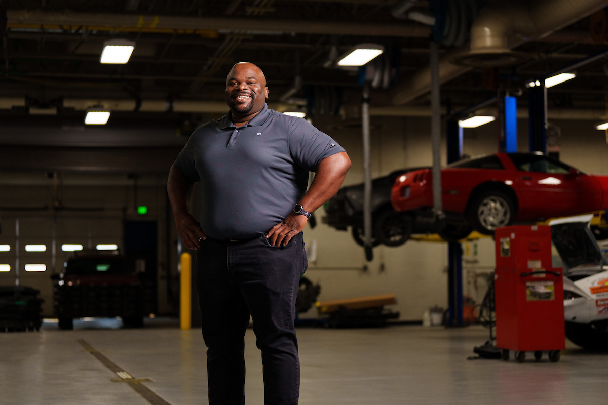 Zach Van Buren in Auto Lab