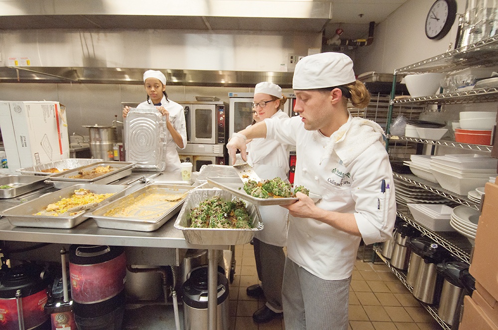 Sixty WCC Culinary Arts students helped college faculty members and seven guest chefs prepare a scrumptious meal. | Photo by Jessica Bibbee
